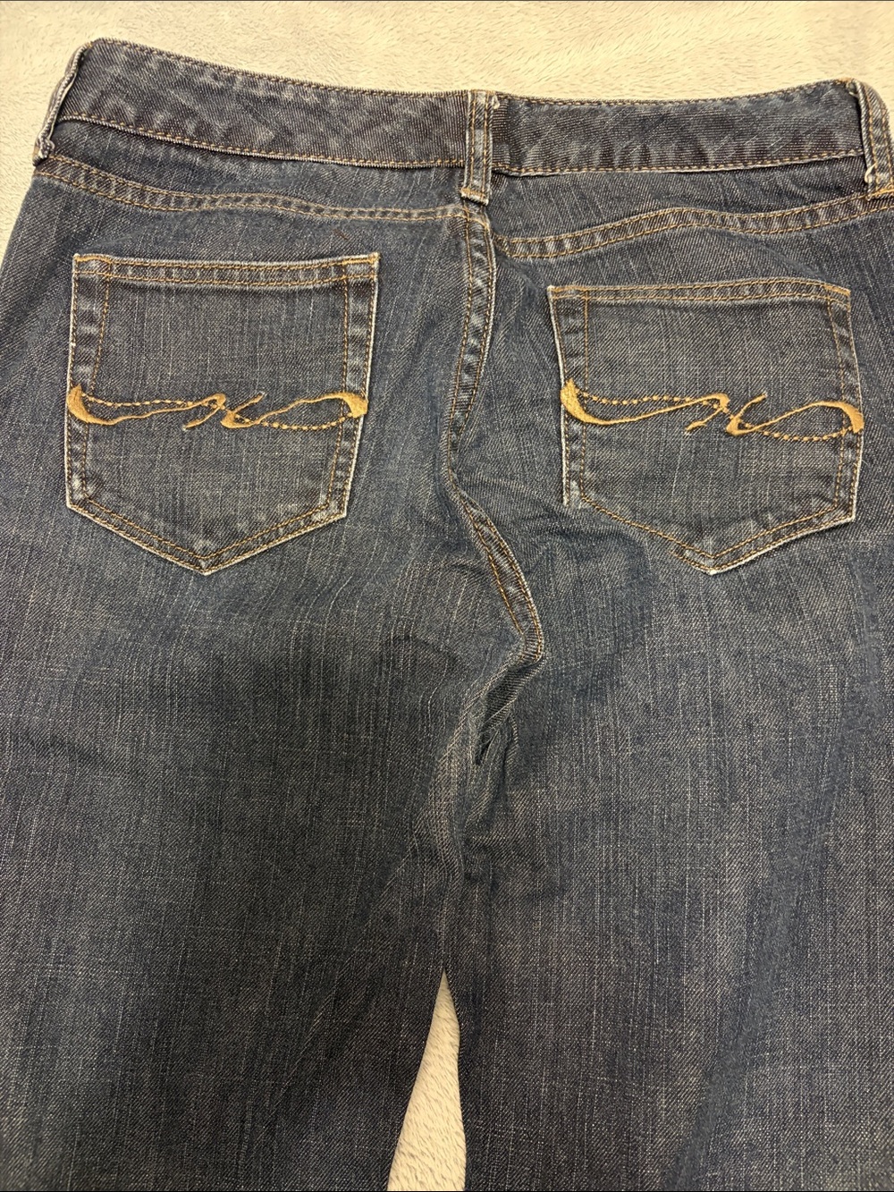 Tommy Hilfiger Dark Blue Low Rise Wide Leg Jeans